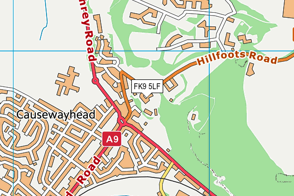 FK9 5LF map - OS VectorMap District (Ordnance Survey) FK9 5LF map - OS VectorMap District (Ordnance Survey)