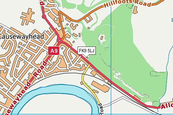 FK9 5LJ map - OS VectorMap District (Ordnance Survey) FK9 5LJ map - OS VectorMap District (Ordnance Survey)