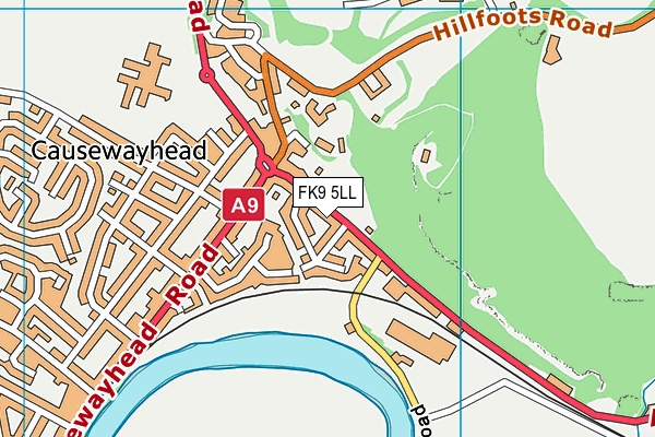FK9 5LL map - OS VectorMap District (Ordnance Survey) FK9 5LL map - OS VectorMap District (Ordnance Survey)