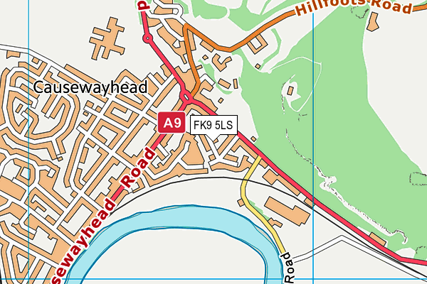 FK9 5LS map - OS VectorMap District (Ordnance Survey) FK9 5LS map - OS VectorMap District (Ordnance Survey)