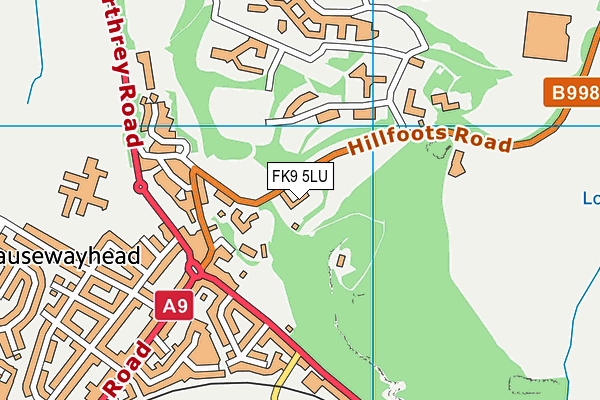 FK9 5LU map - OS VectorMap District (Ordnance Survey) FK9 5LU map - OS VectorMap District (Ordnance Survey)