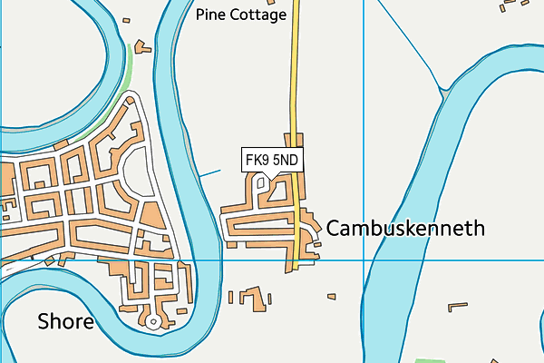 FK9 5ND map - OS VectorMap District (Ordnance Survey) FK9 5ND map - OS VectorMap District (Ordnance Survey)