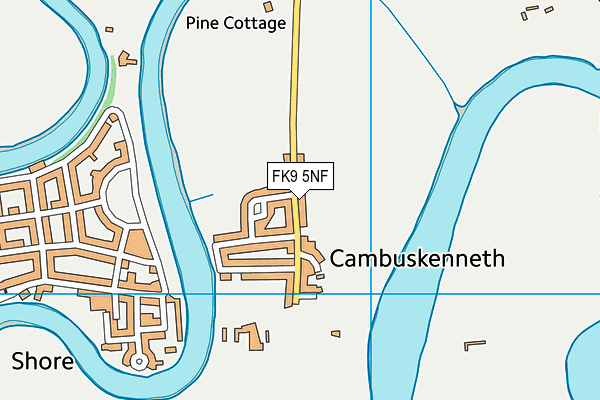 FK9 5NF map - OS VectorMap District (Ordnance Survey) FK9 5NF map - OS VectorMap District (Ordnance Survey)