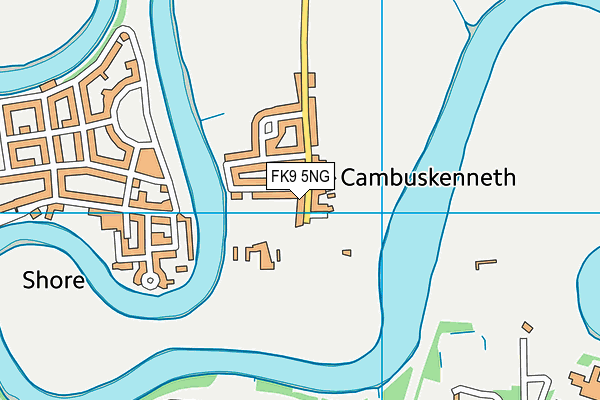 FK9 5NG map - OS VectorMap District (Ordnance Survey) FK9 5NG map - OS VectorMap District (Ordnance Survey)