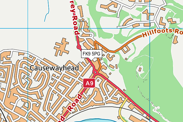 FK9 5PG map - OS VectorMap District (Ordnance Survey) FK9 5PG map - OS VectorMap District (Ordnance Survey)
