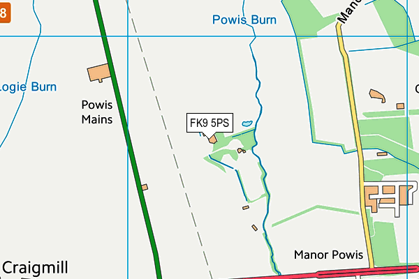 FK9 5PS map - OS VectorMap District (Ordnance Survey) FK9 5PS map - OS VectorMap District (Ordnance Survey)