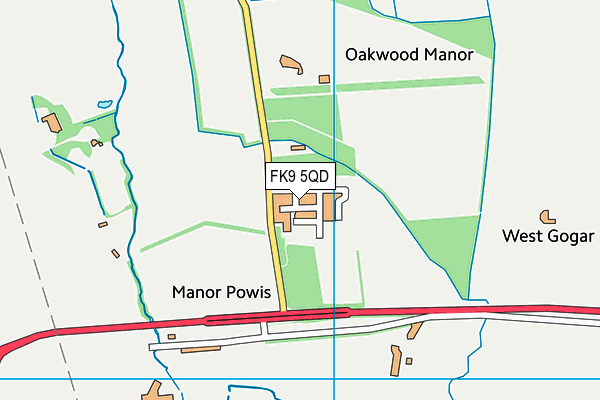 FK9 5QD map - OS VectorMap District (Ordnance Survey) FK9 5QD map - OS VectorMap District (Ordnance Survey)