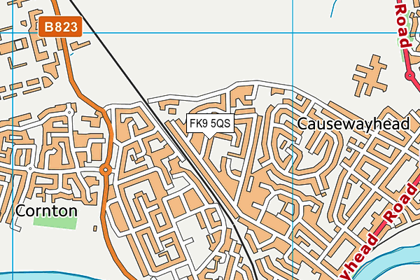 FK9 5QS map - OS VectorMap District (Ordnance Survey) FK9 5QS map - OS VectorMap District (Ordnance Survey)