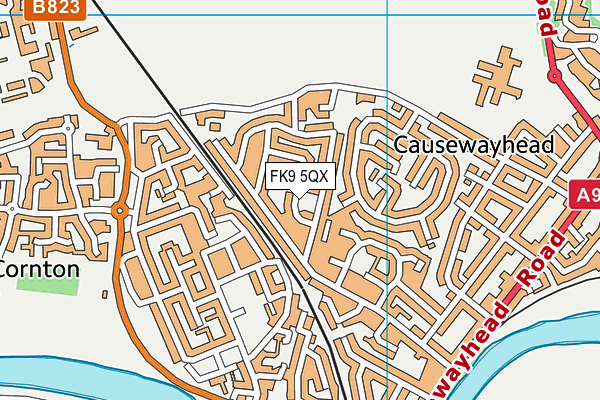 FK9 5QX map - OS VectorMap District (Ordnance Survey) FK9 5QX map - OS VectorMap District (Ordnance Survey)