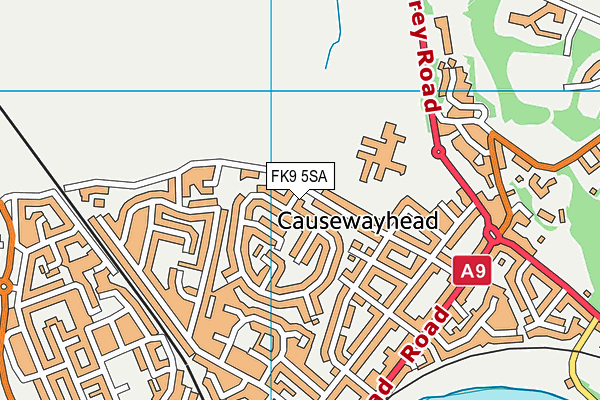 FK9 5SA map - OS VectorMap District (Ordnance Survey) FK9 5SA map - OS VectorMap District (Ordnance Survey)