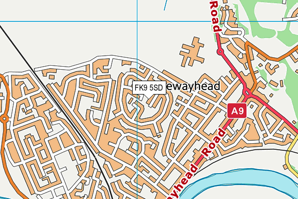 FK9 5SD map - OS VectorMap District (Ordnance Survey) FK9 5SD map - OS VectorMap District (Ordnance Survey)