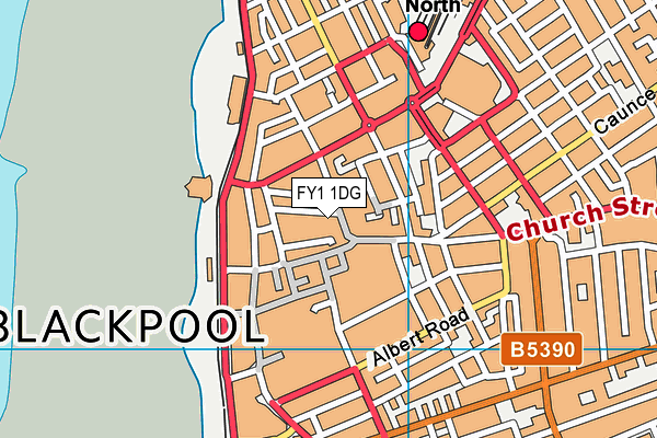 FY1 1DG map - OS VectorMap District (Ordnance Survey) FY1 1DG map - OS VectorMap District (Ordnance Survey)