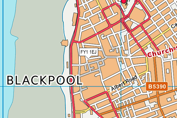 FY1 1EJ map - OS VectorMap District (Ordnance Survey)