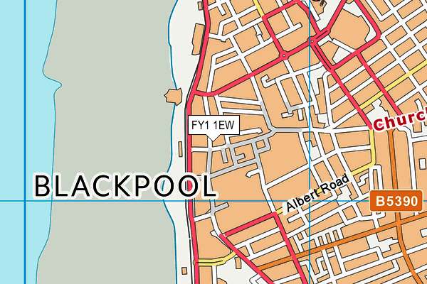 FY1 1EW map - OS VectorMap District (Ordnance Survey) FY1 1EW map - OS VectorMap District (Ordnance Survey)