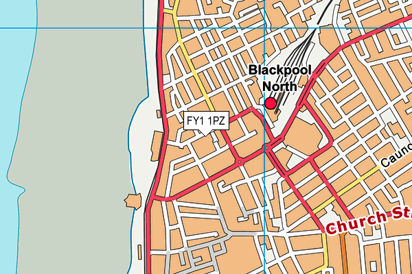 FY1 1PZ map - OS VectorMap District (Ordnance Survey) FY1 1PZ map - OS VectorMap District (Ordnance Survey)