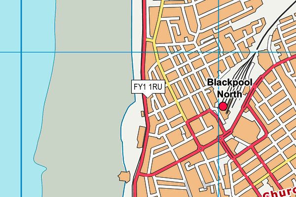 FY1 1RU map - OS VectorMap District (Ordnance Survey) FY1 1RU map - OS VectorMap District (Ordnance Survey)