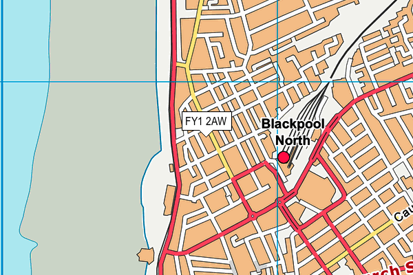 FY1 2AW map - OS VectorMap District (Ordnance Survey) FY1 2AW map - OS VectorMap District (Ordnance Survey)