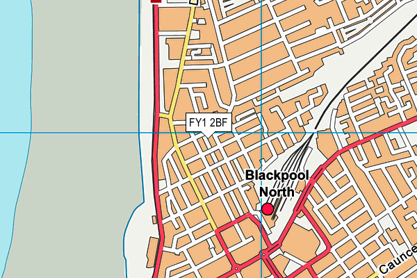 FY1 2BF map - OS VectorMap District (Ordnance Survey) FY1 2BF map - OS VectorMap District (Ordnance Survey)