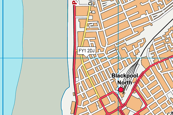 FY1 2DJ map - OS VectorMap District (Ordnance Survey) FY1 2DJ map - OS VectorMap District (Ordnance Survey)