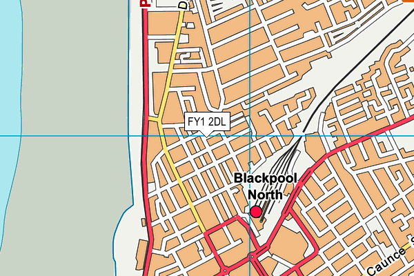FY1 2DL map - OS VectorMap District (Ordnance Survey) FY1 2DL map - OS VectorMap District (Ordnance Survey)
