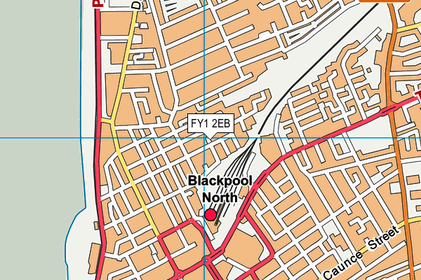 FY1 2EB map - OS VectorMap District (Ordnance Survey) FY1 2EB map - OS VectorMap District (Ordnance Survey)