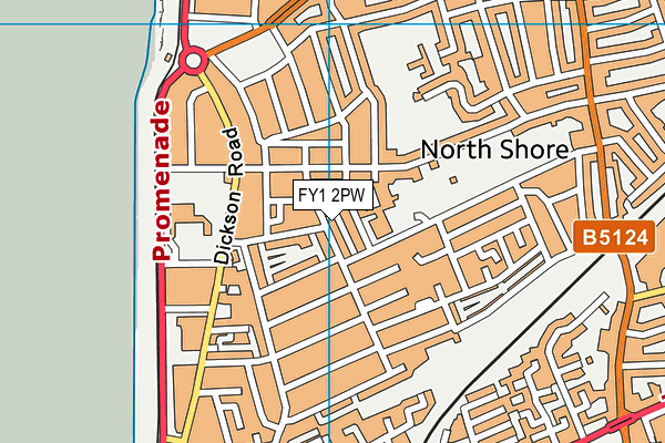 FY1 2PW map - OS VectorMap District (Ordnance Survey) FY1 2PW map - OS VectorMap District (Ordnance Survey)
