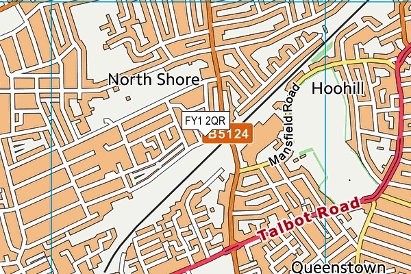 FY1 2QR map - OS VectorMap District (Ordnance Survey) FY1 2QR map - OS VectorMap District (Ordnance Survey)