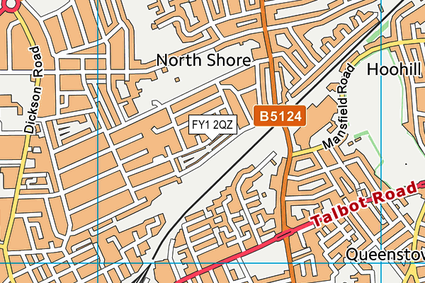 FY1 2QZ map - OS VectorMap District (Ordnance Survey) FY1 2QZ map - OS VectorMap District (Ordnance Survey)