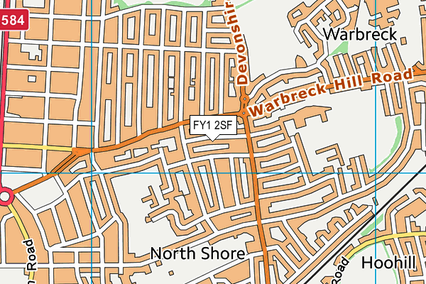 FY1 2SF map - OS VectorMap District (Ordnance Survey) FY1 2SF map - OS VectorMap District (Ordnance Survey)