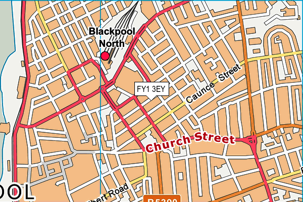 FY1 3EY map - OS VectorMap District (Ordnance Survey) FY1 3EY map - OS VectorMap District (Ordnance Survey)