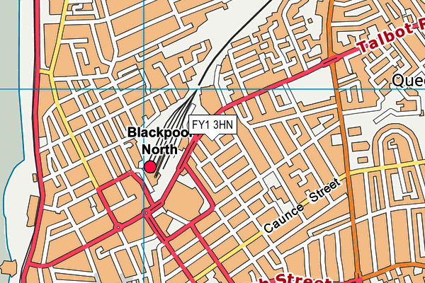 FY1 3HN map - OS VectorMap District (Ordnance Survey) FY1 3HN map - OS VectorMap District (Ordnance Survey)