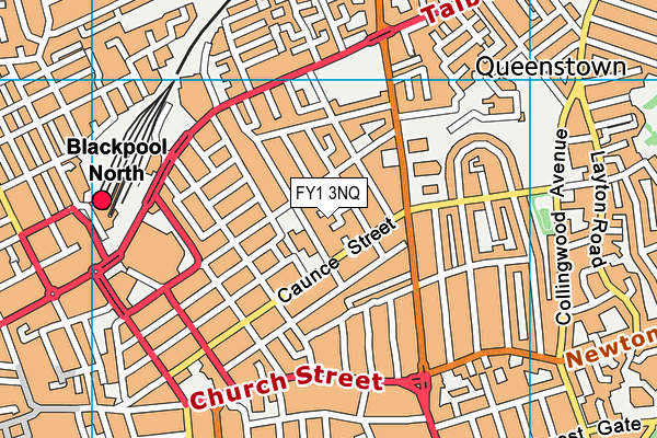 FY1 3NQ map - OS VectorMap District (Ordnance Survey) FY1 3NQ map - OS VectorMap District (Ordnance Survey)