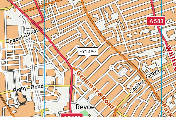 FY1 4AG map - OS VectorMap District (Ordnance Survey) FY1 4AG map - OS VectorMap District (Ordnance Survey)