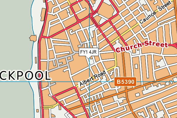 FY1 4JR map - OS VectorMap District (Ordnance Survey) FY1 4JR map - OS VectorMap District (Ordnance Survey)