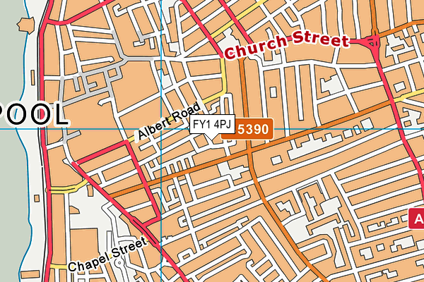 FY1 4PJ map - OS VectorMap District (Ordnance Survey) FY1 4PJ map - OS VectorMap District (Ordnance Survey)