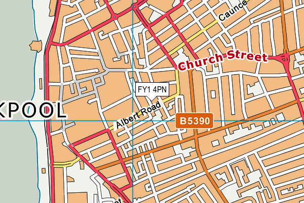FY1 4PN map - OS VectorMap District (Ordnance Survey)