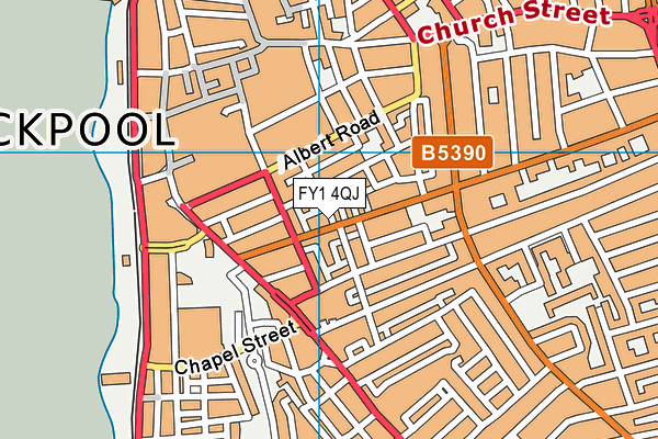 FY1 4QJ map - OS VectorMap District (Ordnance Survey) FY1 4QJ map - OS VectorMap District (Ordnance Survey)