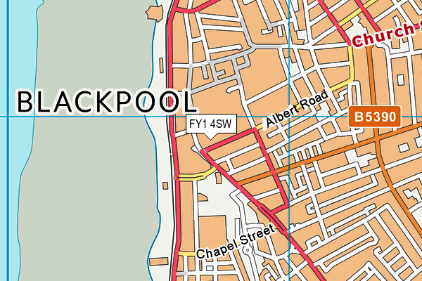 FY1 4SW map - OS VectorMap District (Ordnance Survey) FY1 4SW map - OS VectorMap District (Ordnance Survey)