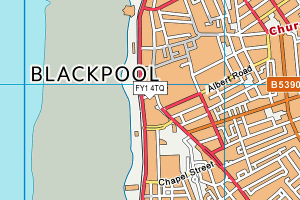 FY1 4TQ map - OS VectorMap District (Ordnance Survey) FY1 4TQ map - OS VectorMap District (Ordnance Survey)