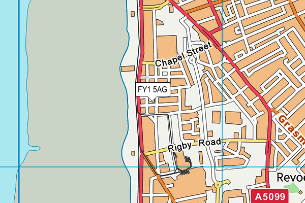 FY1 5AG map - OS VectorMap District (Ordnance Survey)