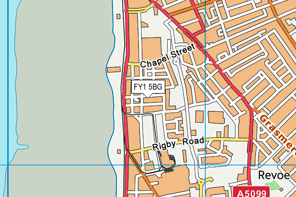 FY1 5BG map - OS VectorMap District (Ordnance Survey)