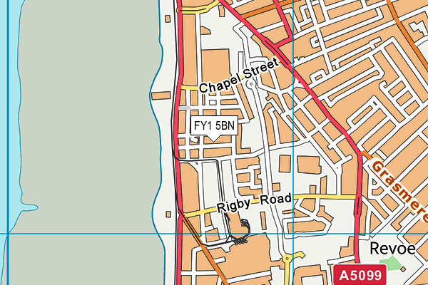 FY1 5BN map - OS VectorMap District (Ordnance Survey) FY1 5BN map - OS VectorMap District (Ordnance Survey)