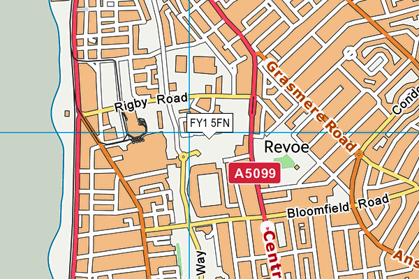 FY1 5FN map - OS VectorMap District (Ordnance Survey)