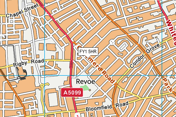 FY1 5HR map - OS VectorMap District (Ordnance Survey)