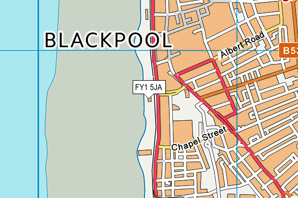 FY1 5JA map - OS VectorMap District (Ordnance Survey) FY1 5JA map - OS VectorMap District (Ordnance Survey)