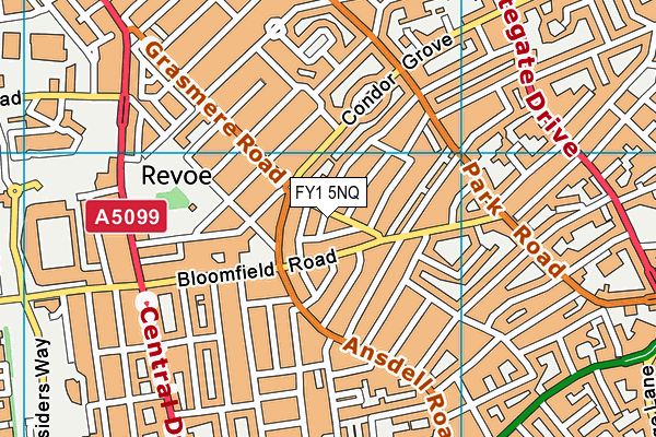 FY1 5NQ map - OS VectorMap District (Ordnance Survey)