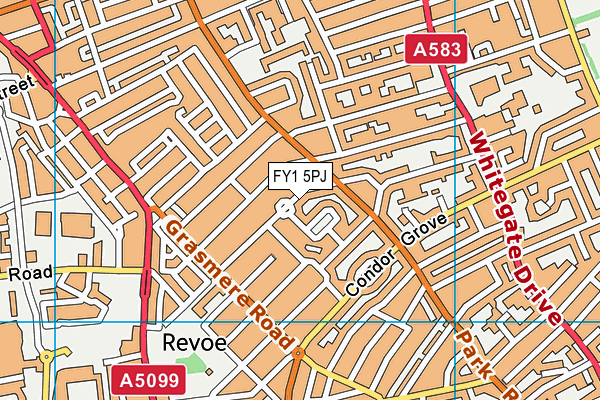 FY1 5PJ map - OS VectorMap District (Ordnance Survey) FY1 5PJ map - OS VectorMap District (Ordnance Survey)