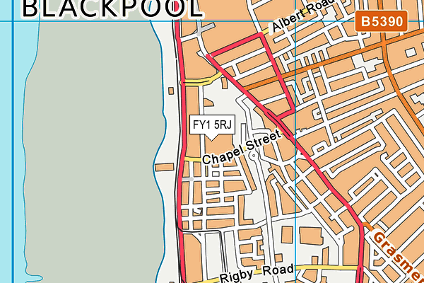 FY1 5RJ map - OS VectorMap District (Ordnance Survey) FY1 5RJ map - OS VectorMap District (Ordnance Survey)