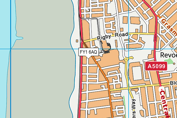 FY1 6AQ map - OS VectorMap District (Ordnance Survey)