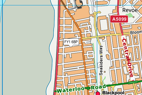 FY1 6BP map - OS VectorMap District (Ordnance Survey)